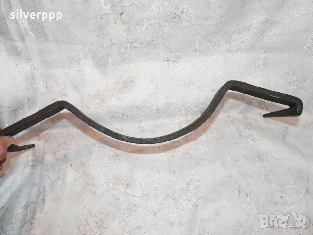  Стар масивен кован рукан , снимка 4 - Други инструменти - 32076125