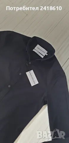 Calvin Klein Stretch Cotton Slim Fit Mens Size S НОВО! ОРИГИНАЛ! Мъжка Риза!