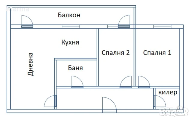 3-стаен апартамент - област Варна, Девня, кв. Повеляново, ул. Украина 6, снимка 4 - Апартаменти - 50714801