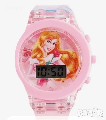 СВЕТЕЩ ЦИФРОВ ДЕТСКИ ЧАСОВНИК ПЕПЕЛЯШКА ЗА МОМИЧЕТА 