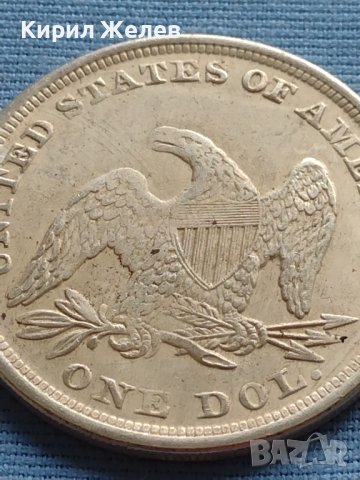 Монета 1 долар 1872г. САЩ РЕПЛИКА на Американския сребърен долар за КОЛЕКЦИЯ 30047, снимка 2 - Нумизматика и бонистика - 42702858