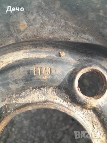 Стоманени джанти 15 Цола 4х100 57мм цент.отвор ЕТ43 за VW Opel без кривини и ударено, снимка 2 - Гуми и джанти - 51467906
