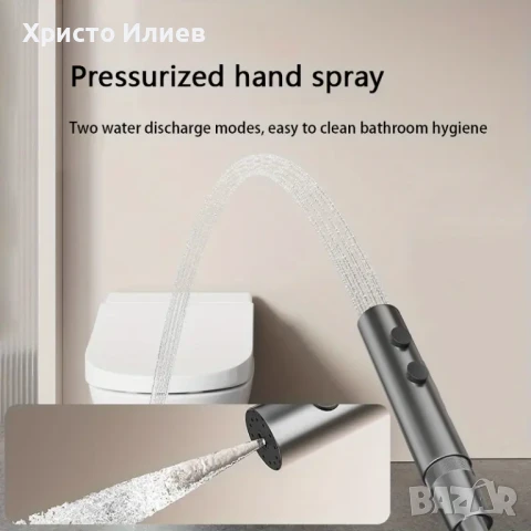 Душ система със светещ смесител Лед LED дисплей 4 функции бутони функция дъжд, снимка 7 - Смесители - 51206735