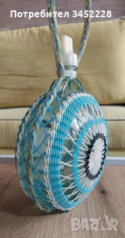 Бъклица стъклена ретро за ценители , снимка 3 - Антикварни и старинни предмети - 54091104