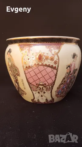 Антична керамична китайская ваза , снимка 2 - Вази - 48808588