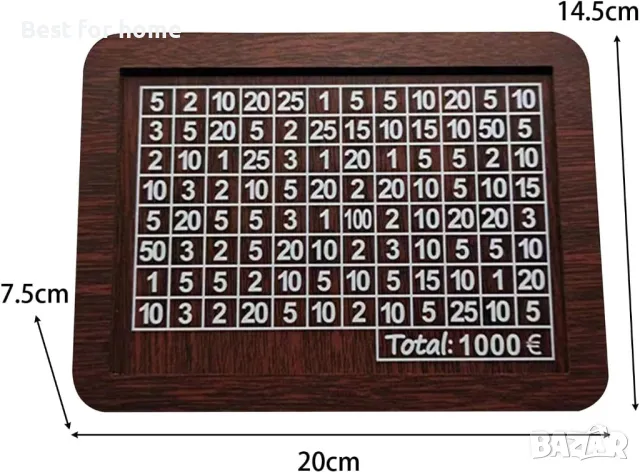 amleso дървена касичка с отбелязване на спестявания, снимка 3 - Други - 48173495