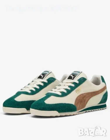 PUMA Arizona Suede Frosted Ivory White/Green

