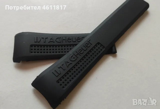 Силиконова каишка Tag Heuer - 24мм, снимка 5 - Каишки за часовници - 56532078