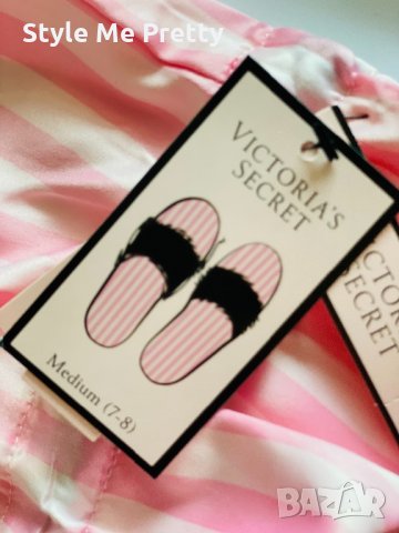 Подарък за жена пантофи с пухче Victoria Secret - Оригинални, снимка 4 - Подаръци за жени - 31049012