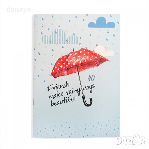 2427 Тетрадка малък формат, широки редове, вестникарска хартия, 40 листа, снимка 3 - Ученически пособия, канцеларски материали - 34076369