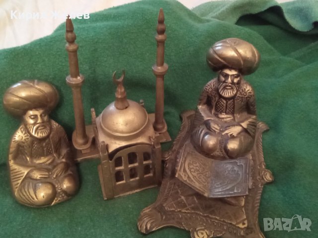 Антикварен ЛОТ Стара Турция БРОНЗОВИ Статуетки РЕДКИ 20068, снимка 6 - Колекции - 23208774