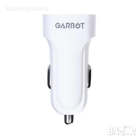 12V Зарядно за автомобил GARBOT / 2.1A-10W /2USB /Бял/ Баркод : 456132, снимка 3 - Оригинални зарядни - 48521294