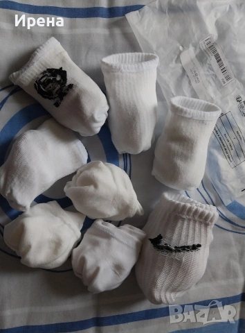 НОВО: 8 чифта бели чорапи, снимка 2 - Дамски чорапи - 53995077