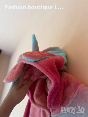 Цял плюшен гащеризон еднорог с опашка и ушички с рог на качулката S / M размер 🦄🦄🦄🦄🦄🦄🦄🦄🦄, снимка 8 - Други - 51809098