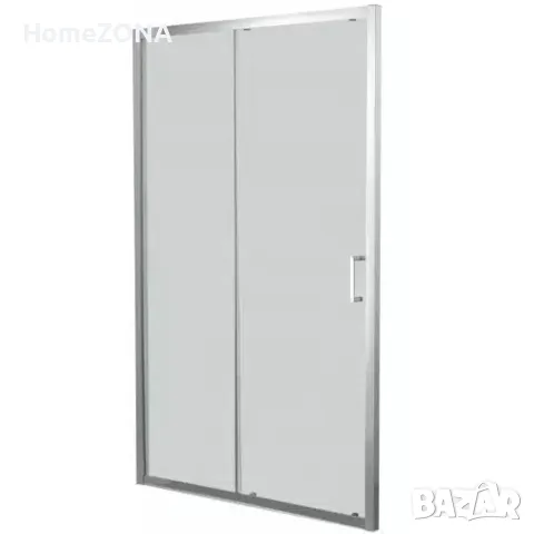 Параван за баня ELITE R, 140-160х190 см, прозрачно стъкло, хром