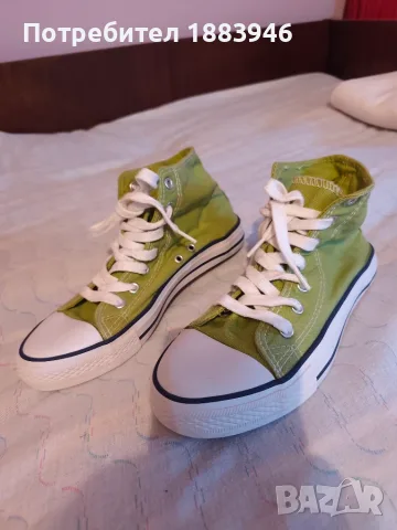 Зелени гуменки кецки