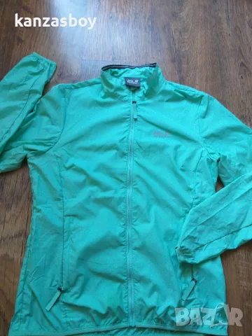 Jack Wolfskin Womens Jwp Wind W Pacific Green - страхотна дамска ветровка КАТО НОВА ХС, снимка 5 - Якета - 47610741