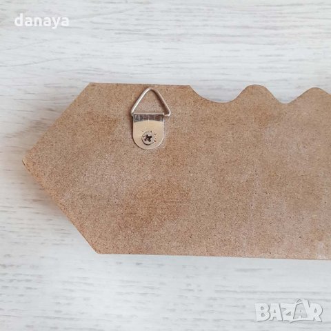 1658 Декоративна дървена закачалка с форма на ключ и надпис HOME, снимка 4 - Закачалки - 30122816