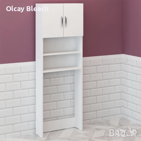 Гардероб-шкаф за перална машина/сушилня, снимка 5 - Шкафове - 52492567