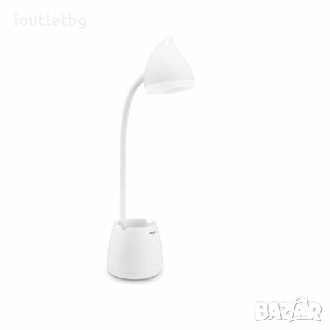 Philips Настолна лампа с батерии LED топла/студена светлина 4.5W, снимка 3 - Настолни лампи - 40431643