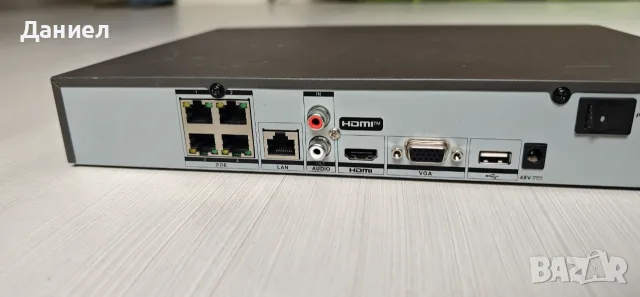 4 портов PoE 4K NVR Hikvision AcuSense DS-7604NXI-K1/4P с 1TB HDD, снимка 5 - Комплекти за видеонаблюдение - 56044857