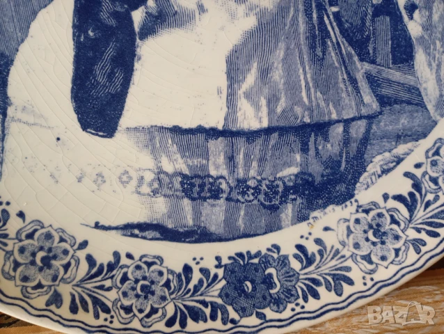 Декоративна чиния за стена блу делф, снимка 2 - Други ценни предмети - 50836303