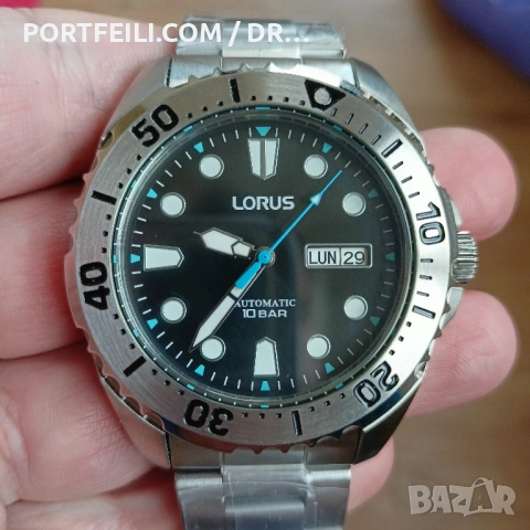 Lorus, автоматичен механизъм Seiko Caliber Y676, 41 часов резерв, diashock, magic lever, 10 ATM, снимка 3 - Мъжки - 54298391