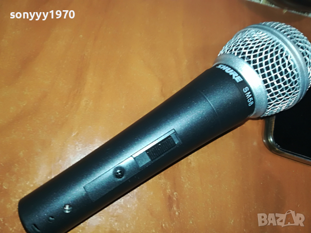 SHURE SM58 ВНОС SWISS 2104221933, снимка 3 - Микрофони - 36532175