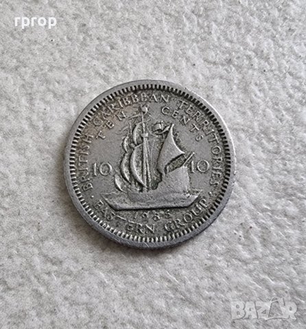 Монети. Карибски басеин . Източни кариби.  2, 10 и 25 цента.3 бр., снимка 4 - Нумизматика и бонистика - 40214609