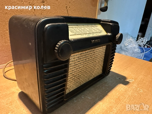 малко лампово радио "SCHAUB-Junior 50", снимка 7 - Антикварни и старинни предмети - 52664986