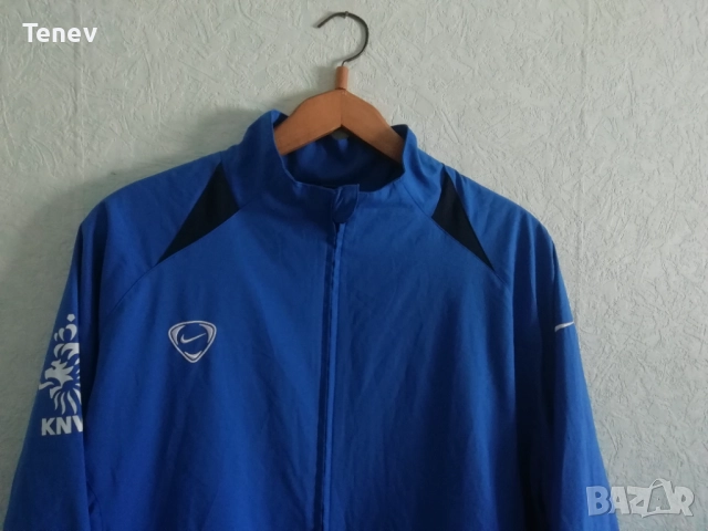 Холандия оригинално яке футболно горнище спортно XL Nike Holland Netherlands мъжко синьо, снимка 4 - Спортни дрехи, екипи - 51819270