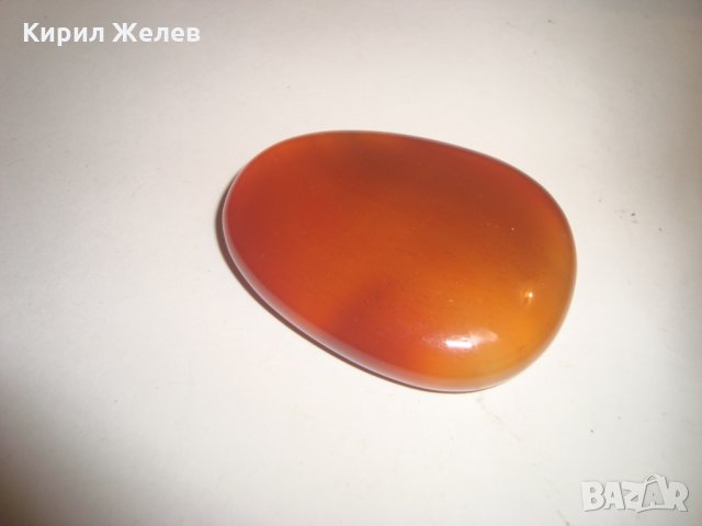 ОГРОМЕН ЮВЕЛИРНО МАЙСТОРСКИ ПОЛИРАН и ШЛИФОВАН НАТУРАЛЕН СКЪПОЦЕНЕН КАМЪК КАРНЕОЛ 3759, снимка 9 - Други - 30550449