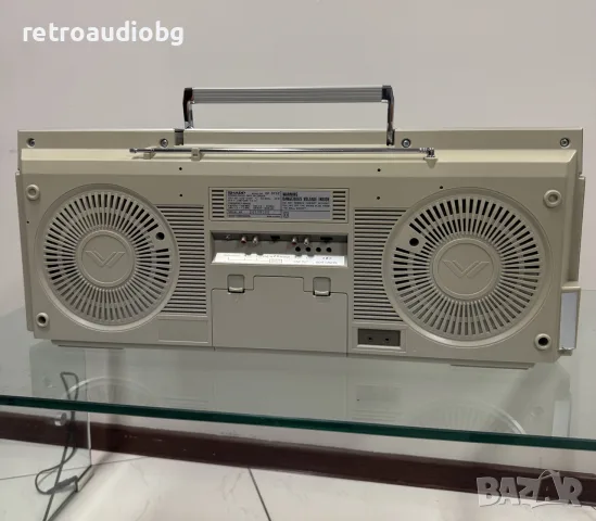 🔈Колекционерски ретро радиокасетофон SHARP GF-575  - Boombox - профилактиран🔉, снимка 10 - Радиокасетофони, транзистори - 55767378