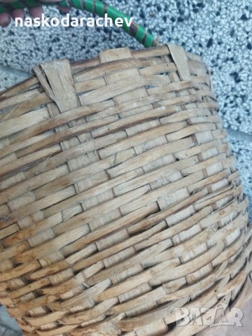 Плетена кошница от ленти дърво изключително здрава, снимка 4 - Декорация за дома - 39435933