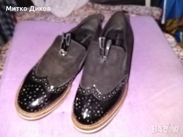 Pier one дамски маркови обувки естествена кожа реален размер №38 стелка 24см