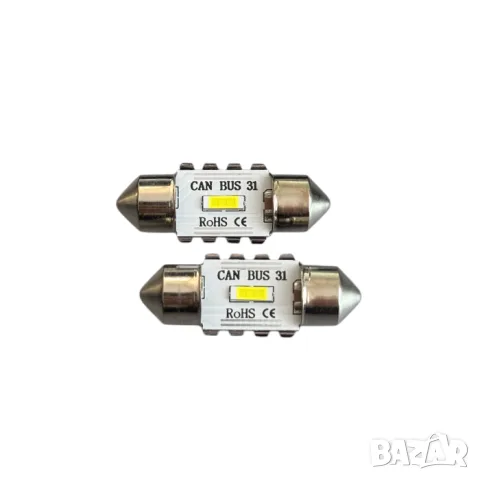 LED крушки софитни 31mm 12V 2 броя