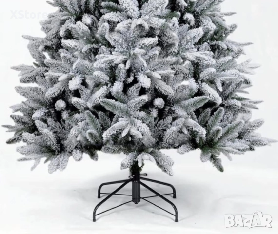 Изкуствена елха K r i n g Melbourne, Цялата заснежена с метална стойка., снимка 4 - Декорация за дома - 52437914