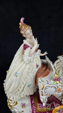 Голяма порцеланова фигура, композиция - Unterweissbach, Германия, снимка 3 - Статуетки - 52540593