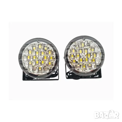 Дневни LED светлини 90мм 18W 2 броя