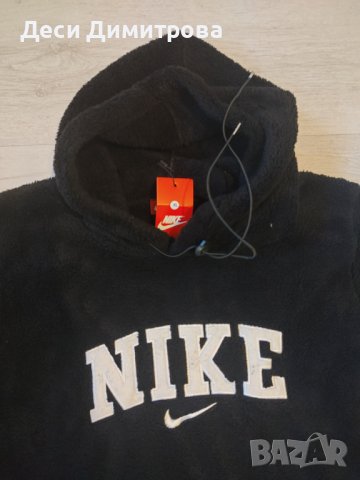 Нова дебела топла плюшена блуза Nike, снимка 7 - Спортни дрехи, екипи - 42576304