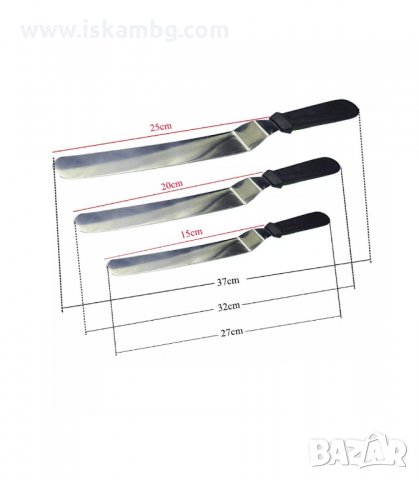 СЛАДКАРСКА ШПАТУЛА ЗА ЗАГЛАЖДАНЕ И РАЗМАЗВАНЕ - код 3140, снимка 12 - Прибори за хранене, готвене и сервиране - 33889466