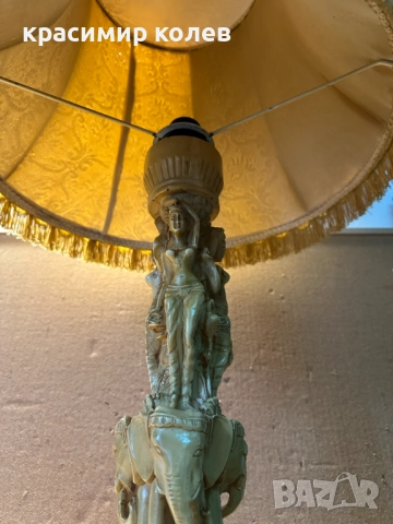 винтидж настолна лампа с богата орнаментика, снимка 7 - Антикварни и старинни предмети - 51990444