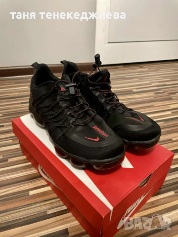 Маратонки  Nike vapormax черно с червено(45)EU
