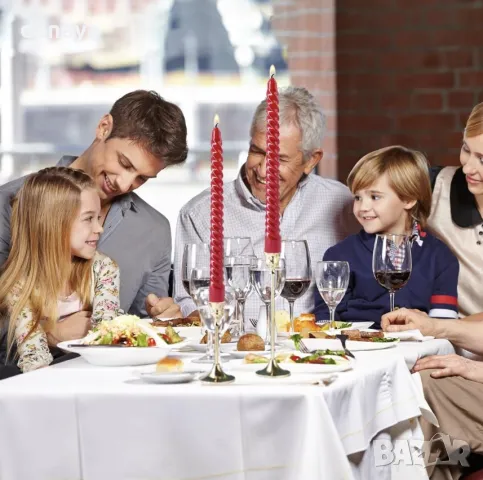 5308 Дълга спираловидна свещ за декорация на маса, 25см, снимка 7 - Декорация за дома - 47628934