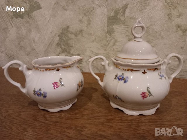 Порцеланова захарница и латиера 