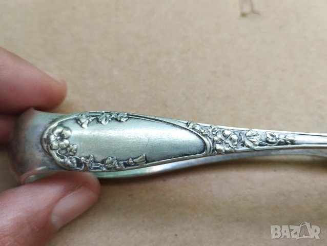 посребрена щипка за лед,захар, снимка 3 - Антикварни и старинни предмети - 42509291