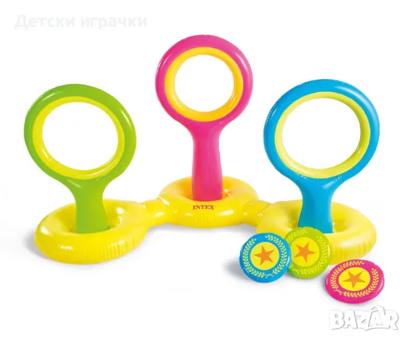 Плажен комплект Игра с надуваеми дискове INTEX, снимка 3 - Надуваеми играчки - 50394936