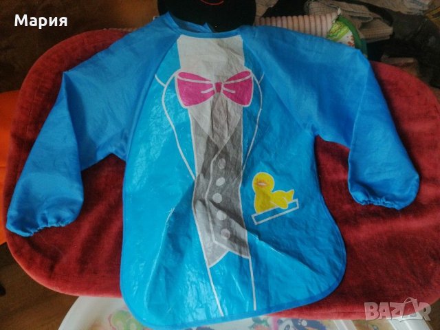 Лигавник с ръкави за малък господин +ПОДАРЪК и наколенки за пълзене