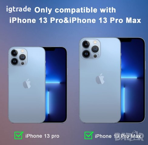 2бр. протектори за камера за iPhone 13 Pro / 13 Pro Max, снимка 2 - Фолия, протектори - 39410132