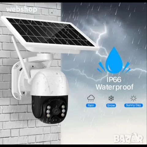 Автономна соларна 5G PTZ камера със сим карта за външно наблюдение през телефон, снимка 5 - Комплекти за видеонаблюдение - 50308959
